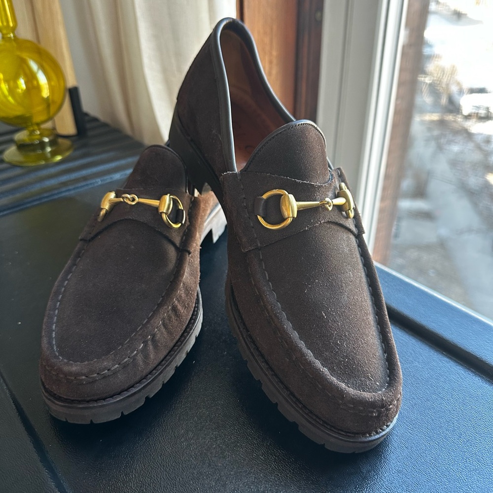 Gucci Suede Horsebit Loafer